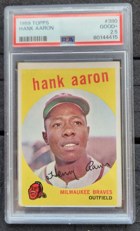 1959 Topps Hank Aaron #380 PSA 2.5 Good+