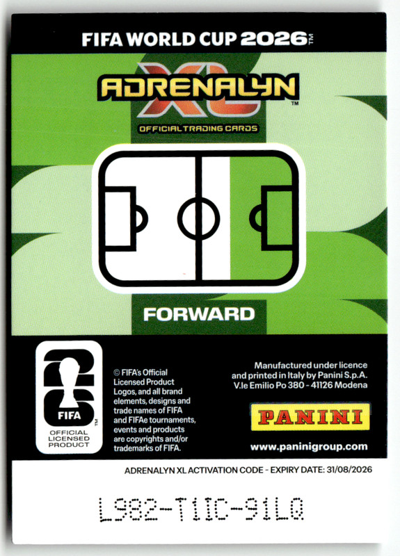 Panini FIFA World Cup Adrenalyn 2026 Erling Haaland Premium Rookie Limited view 2