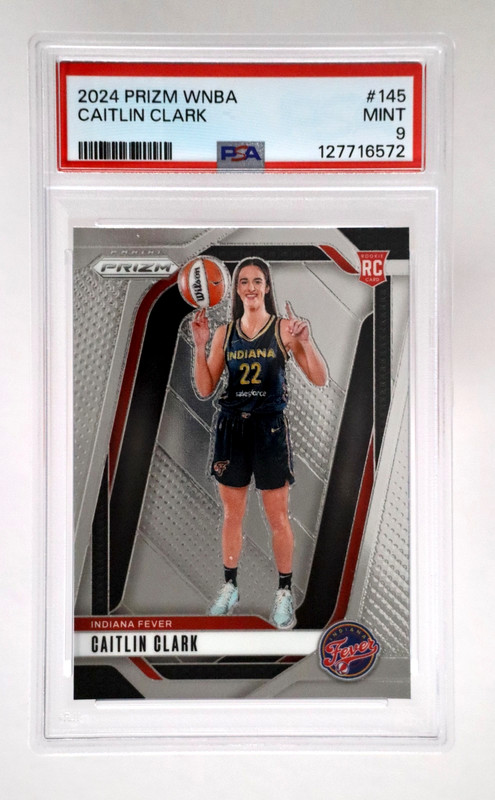 2024 Panini Prizm WNBA Caitlin Clark RC #145 PSA 9 Indiana Fever Rookie Card S1