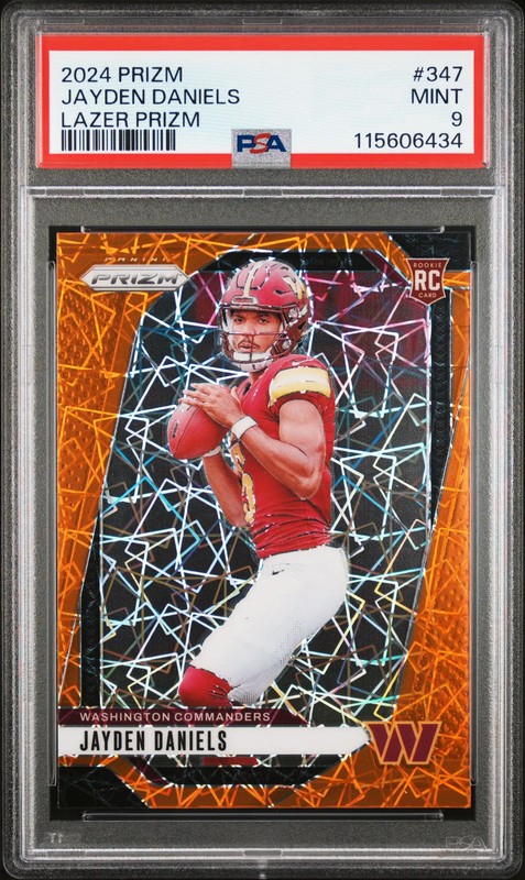 2024 Panini Prizm Jayden Daniels #347 Lazer PSA 9