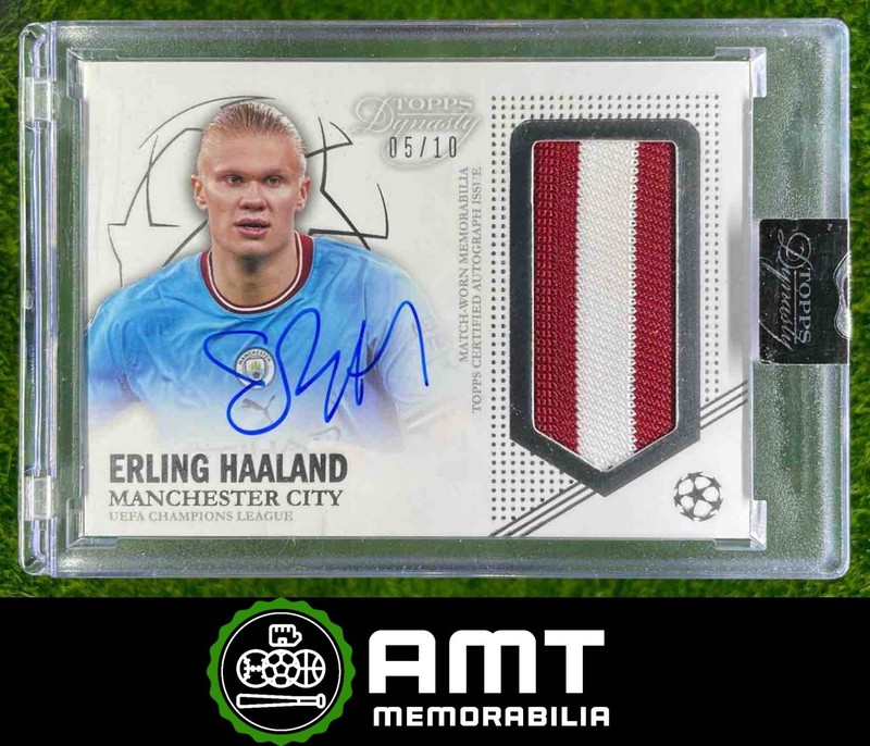 2022-23 Topps Dynasty UEFA Champions League Erling Haaland Auto Patch 5/10
