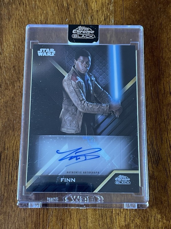 2022 Topps Chrome Black Star Wars - Finn - Galactic AUTO - John Boyega
