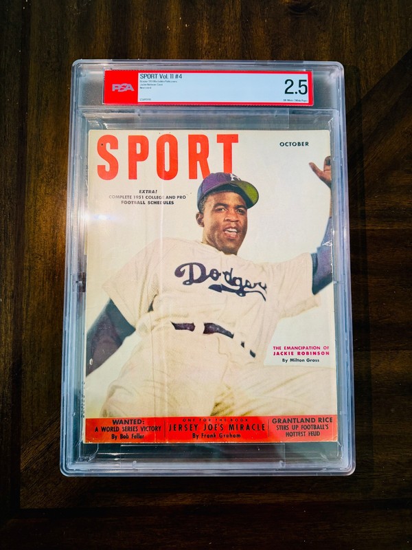 1951 Jackie Robinson PSA 2 .5 SPORT Magazine Brooklyn Dodgers RARE