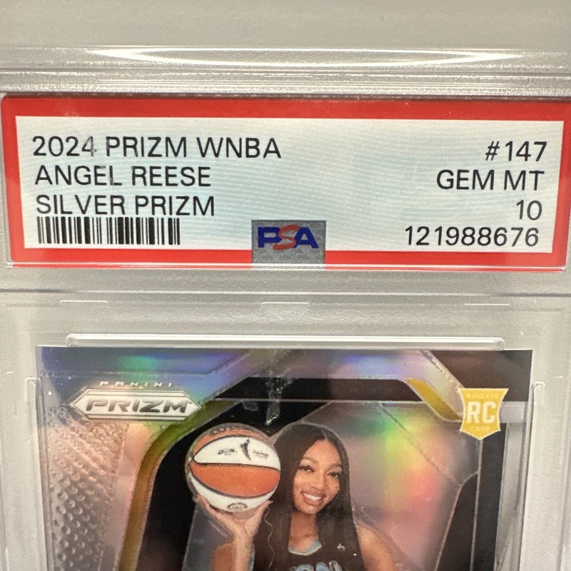 2024 Panini Prizm WNBA - Angel Reese #147 Silver Prizm (RC) PSA 10 view 2