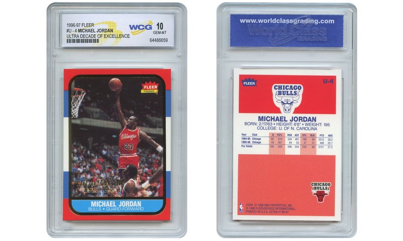 MICHAEL JORDAN 1996-97 Fleer ULTRA DECADE Excellence Rookie Card #U4 GEM MINT 10
