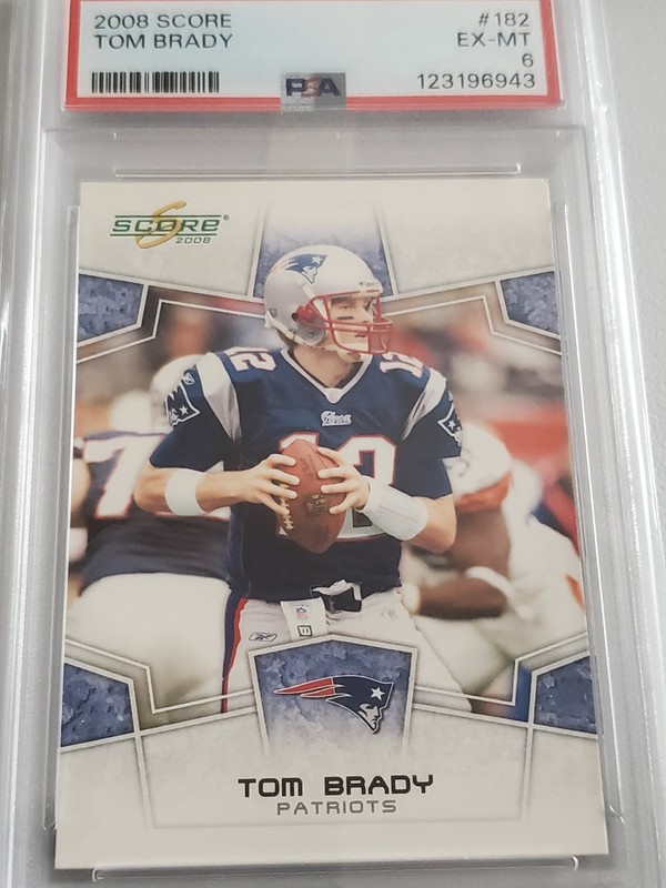 Tom Brady 2008 Score #182 New England Patriots PSA 6