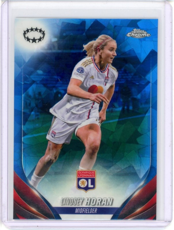 2023-24 TOPPS CHROME SAPPHIRE WOMENS UEFA CHAMPIONS LEAGUE LINDSEY HORAN #26 view 1