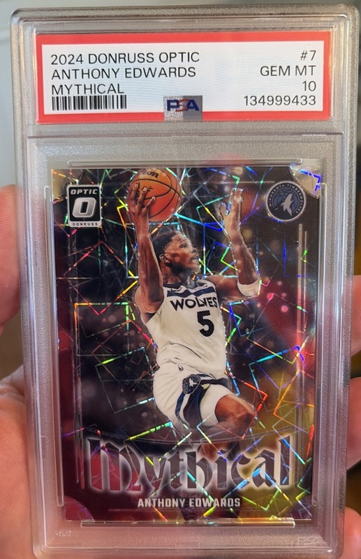 2024-25 Panini Donruss Optic - Mythical Anthony Edwards #7 PSA 10 SSP T-Wolves