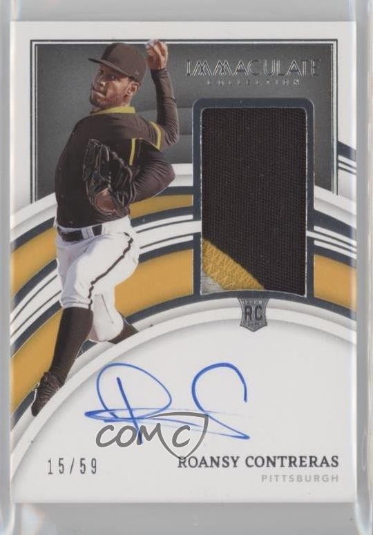 2022 Immaculate Rookie Jersey Number 15/59 Roansy Contreras #151 Patch Auto 2a9
