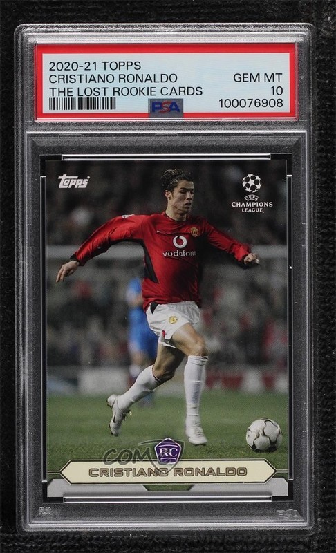 2020-21 Topps The Lost Rookie Cards /9593 Cristiano Ronaldo PSA 10 GEM MT 0ae