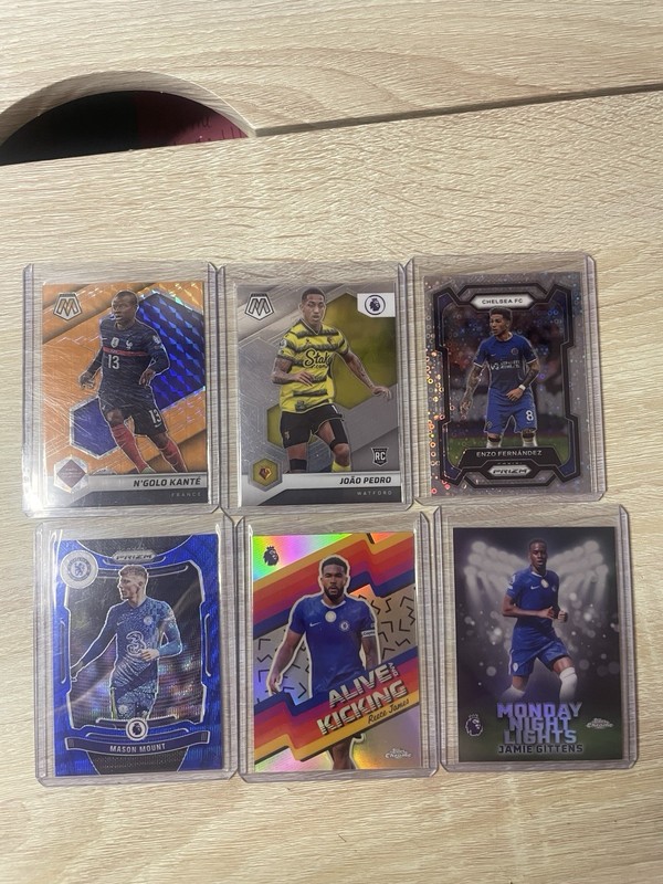 Topps Chrome & Panini Prizm Premier League Chelsea FC Card Lot 9