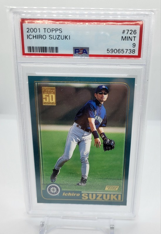 2001 Topps Ichiro Suzuki Rookie #726 PSA 9 RC 