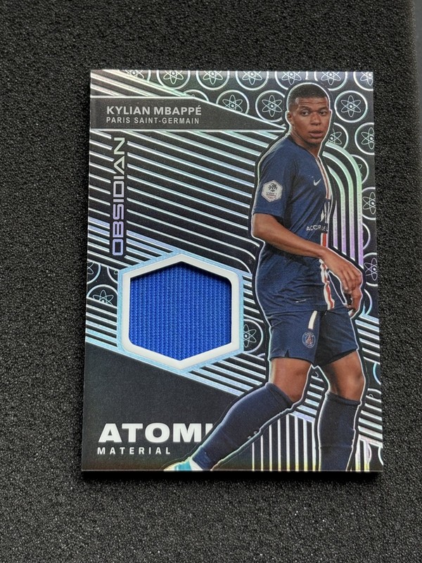 Kylian Mbappe Atomic Material Relics /99 Panini Obsidian 2019  [MATCH WORN]