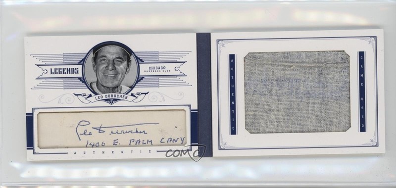 2012 Panini National Treasures Materials 1/10 Leo Durocher #59 Auto HOF 1rt7