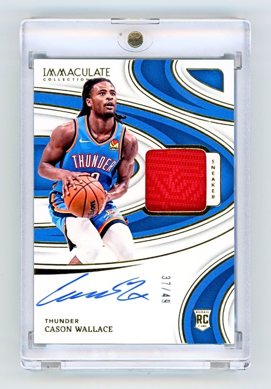2023 IMMACULATE SNEAKER SWATCHES SIGNATURES AUTO #SNS-CWL CASON WALLACE (RC) /49