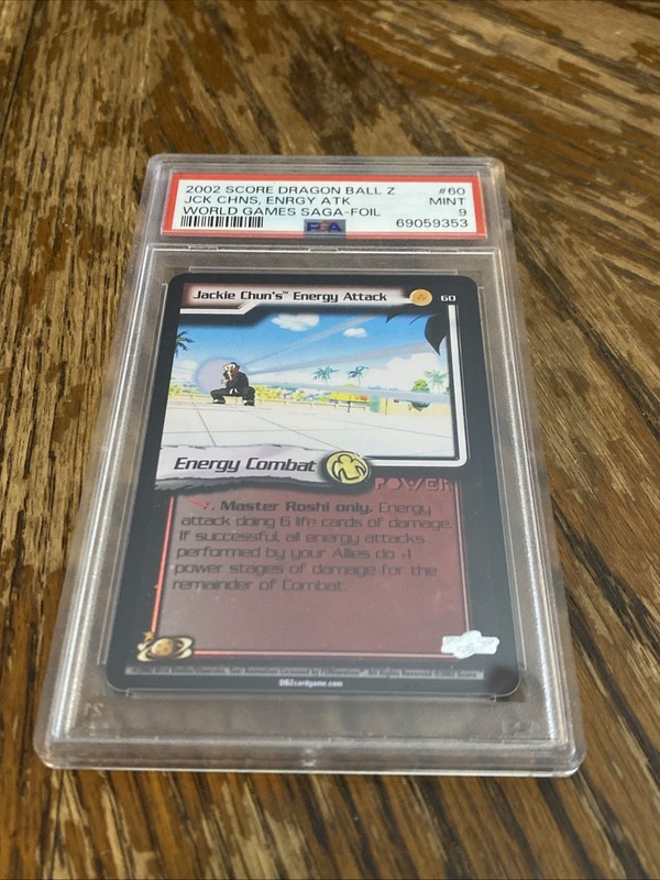 2002 Score DBZ CCG Foil Jackie Chun / Roshi PSA 9 - Dragon Ball Z Card Game