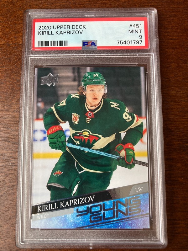 2020 Kirill Kaprizov Rookie Young Guns PSA 9