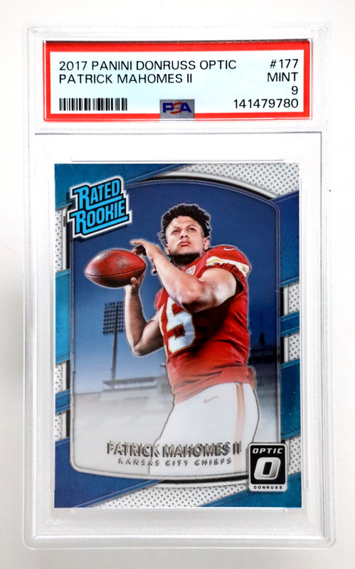 2017 Donruss Optic Patrick Mahomes II Rated Rookie PSA 9 Chiefs #177 RA1