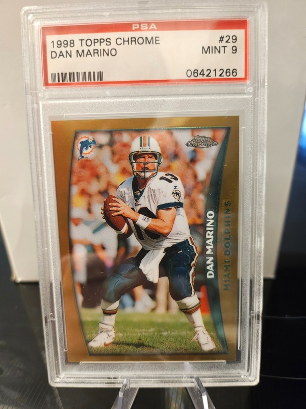 1998 Dan Marino Topps Chrome PSA 9 Mint #29