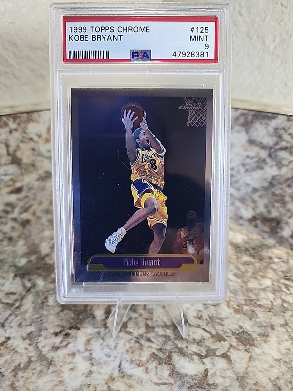1999 TOPPS CHROME #125 KOBE BRYANT PSA 9
