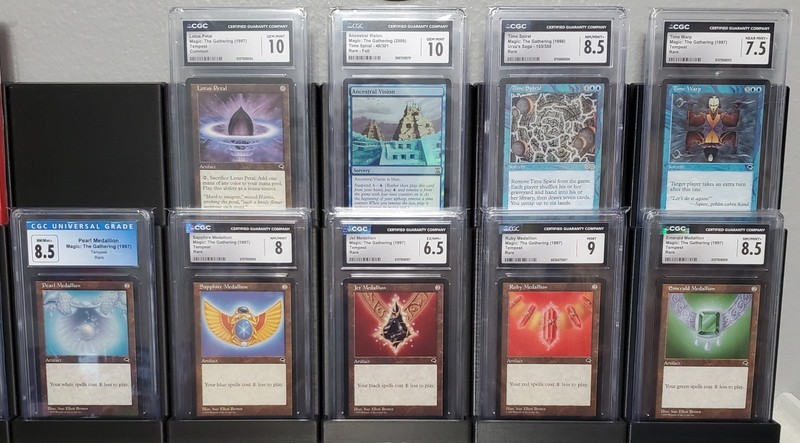 Graded MTG Cards - Complete 9 SLAB Set "Poor People's Version of the Power Nine"