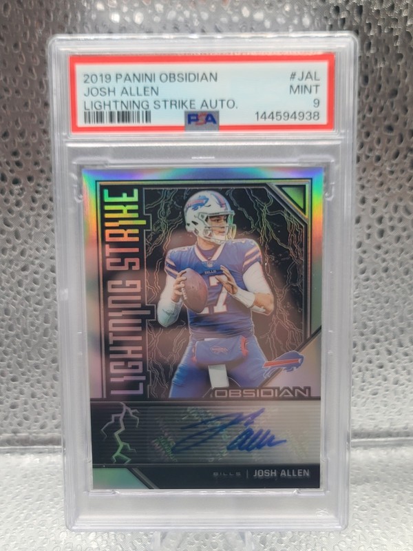 2019 Obsidian Lightning Strike Josh Allen Auto /25 LS-JAL PSA 9 - POP 5