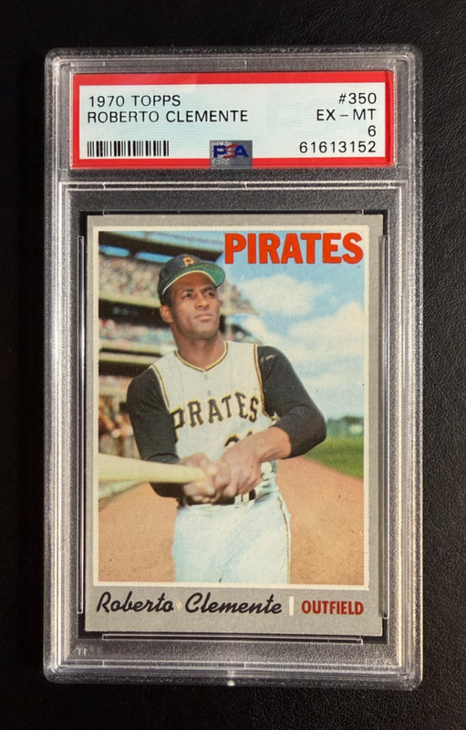 1970 Topps Baseball #  350 - Roberto Clemente - PSA 6 EX-MT