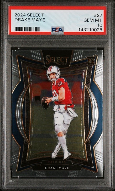 2024 Panini Select Concourse Drake Maye #27 (RC) PSA 10 GEM MINT - QUANTITY