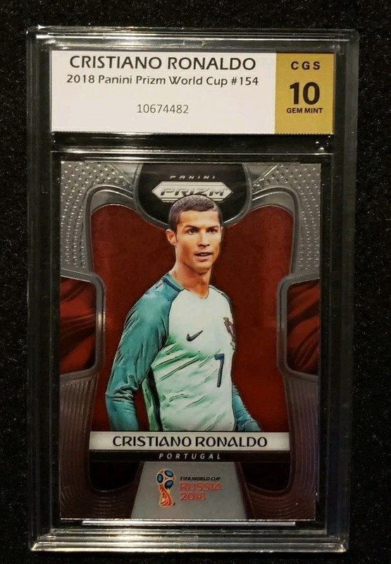 *CRISTIANO RONALDO* 2018 Panini Prizm World Cup #154 *CGS 10* 