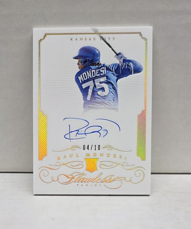 RAUL MONDESI 2016 Flawless GOLD ~ Royals ROOKIE AUTO #'d /10