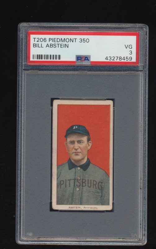 PSA 3 T206 Bill Abstein view 1