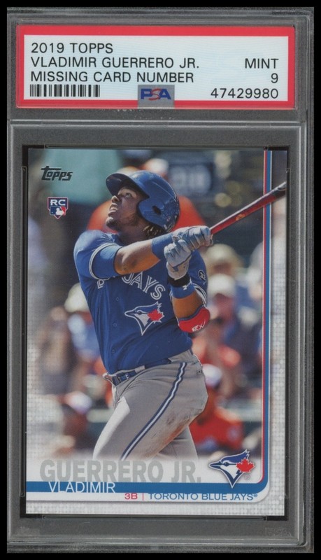 2019 Topps #NNO Vladimir Guerrero Jr. PSA 9 Rookie Toronto Blue Jays view 1