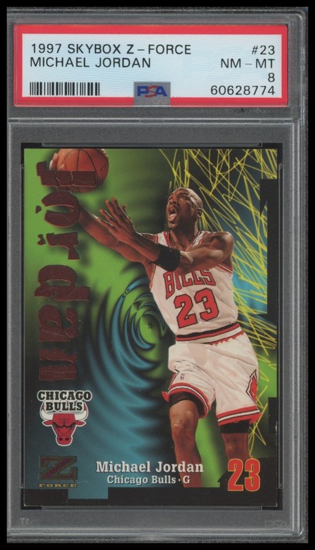 1997-98 SkyBox Z-Force #23 Michael Jordan PSA 8 Chicago Bulls