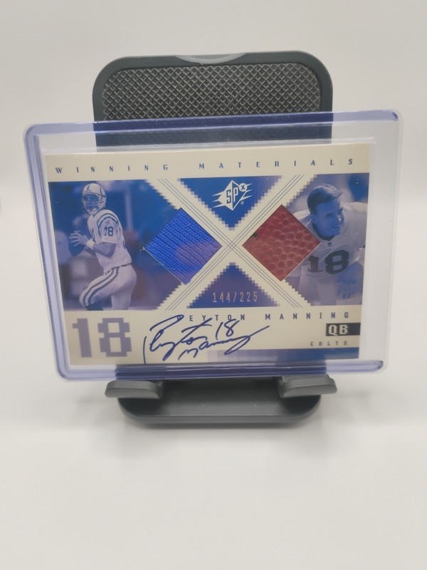 Peyton Manning - 2000 Upper Deck SPx Winning Materials Game Used Auto /225