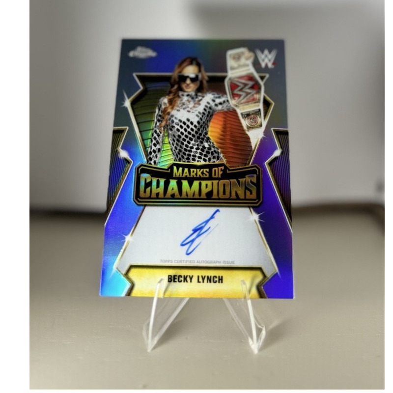 2026 Topps Chrome WWE Becky Lynch Marks of Champions Autograph