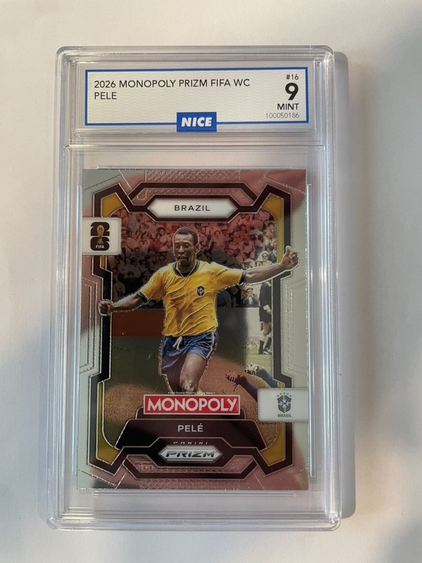 💎 NICE 9 MINT Pele 2026 FIFA World Cup Monopoly Prizm card Brazil Brasil 🇧🇷