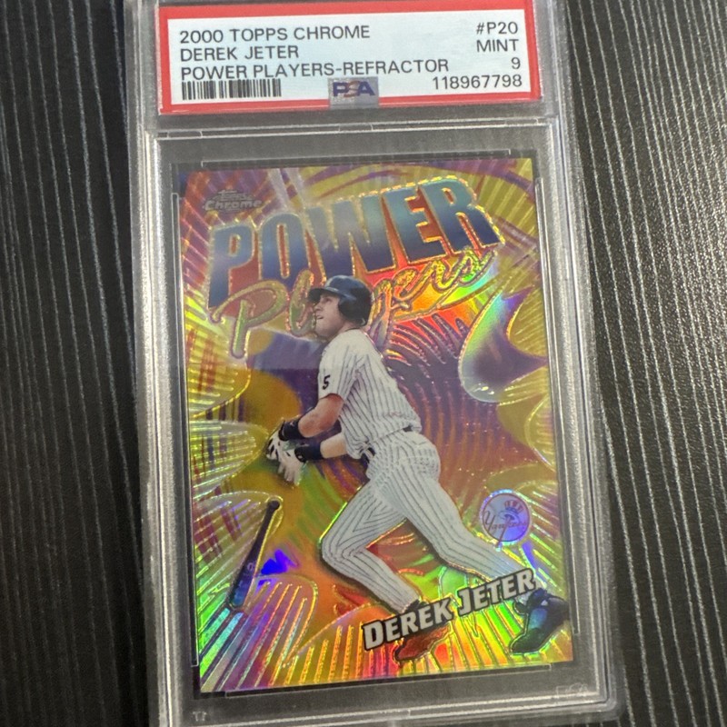 2000 Topps Chrome - Power Players Derek Jeter #P20 Refractor