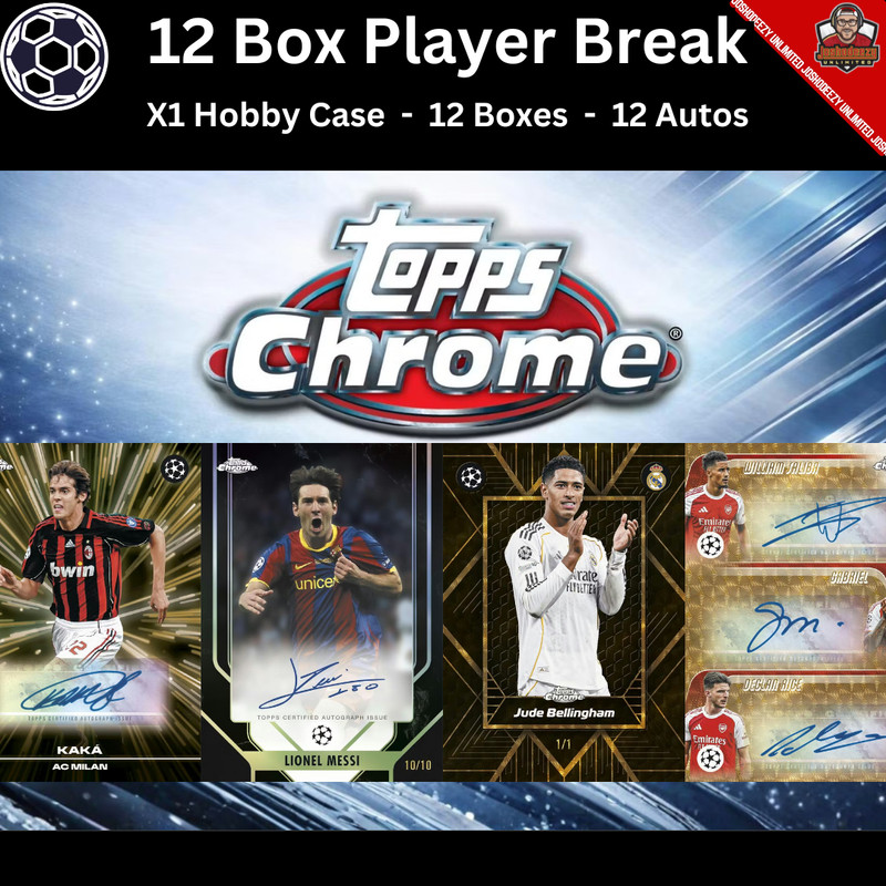 NEYMAR JR 2025-26 Topps Chrome UEFA Club Soccer Player Break 12 Box 1 Case 1928