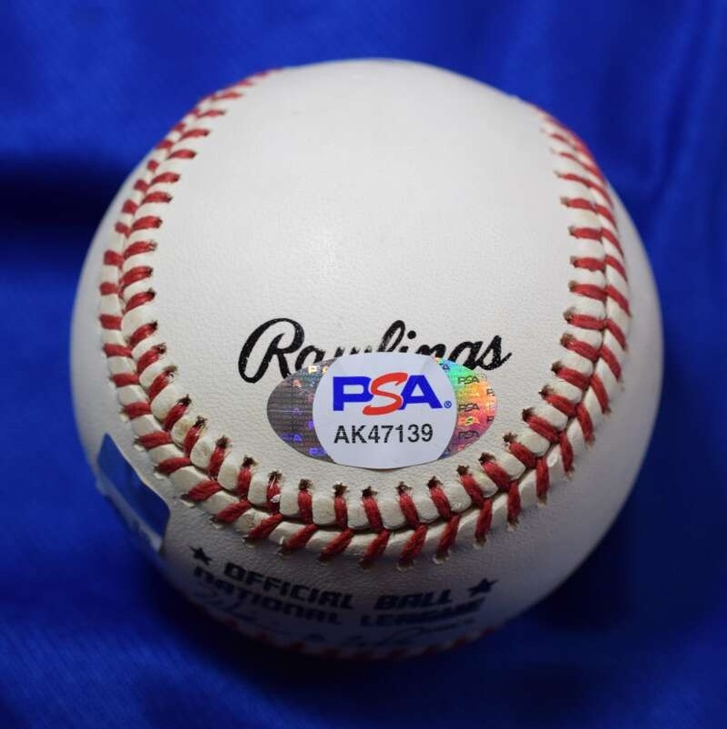 Warren Spahn PSA DNA Autograph Official National League ONL Signed Baseball view 2