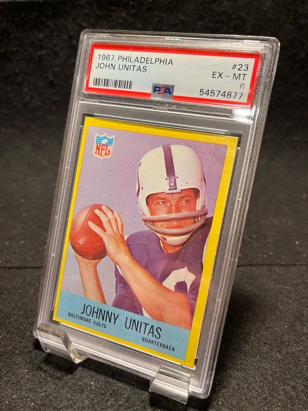 1967 Philadelphia Johnny Unitas #23 PSA 6 HOF - Beautiful Copy - Free Delivery