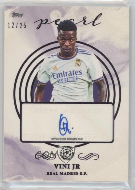 2021-22 Topps Pearl Purple Auto 12/25 Vinicius Junior Vini Jr Auto 7o6