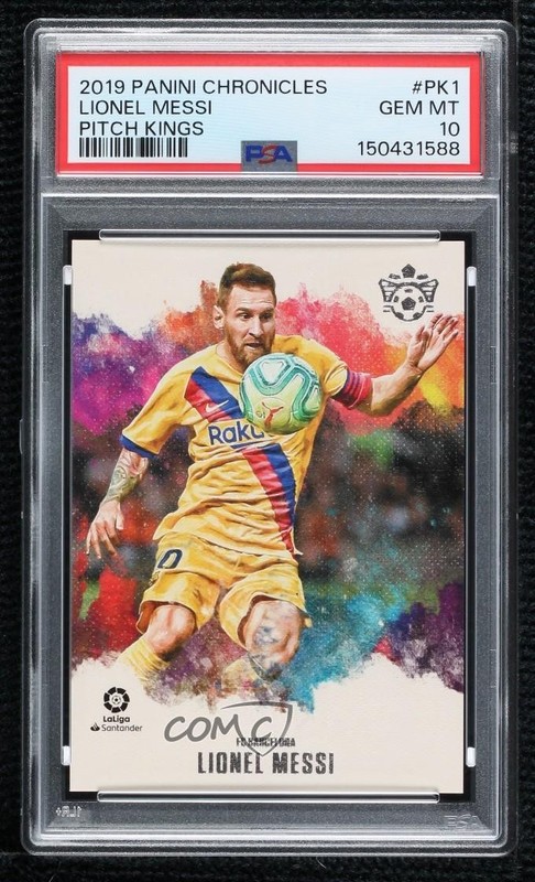 2019-20 Panini Chronicles Pitch Kings Lionel Messi #PK-1 PSA 10 GEM MT
