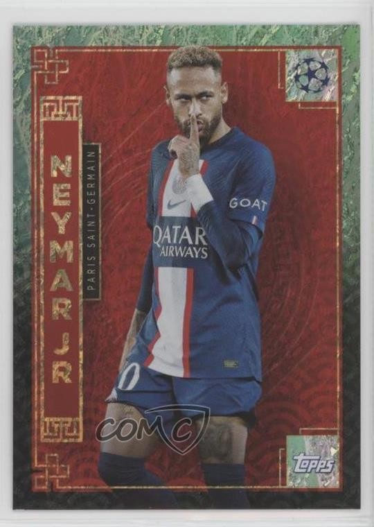 2022 Topps Jade Edition UEFA Club Competitions Chinese New Year Neymar Jr #NY-5