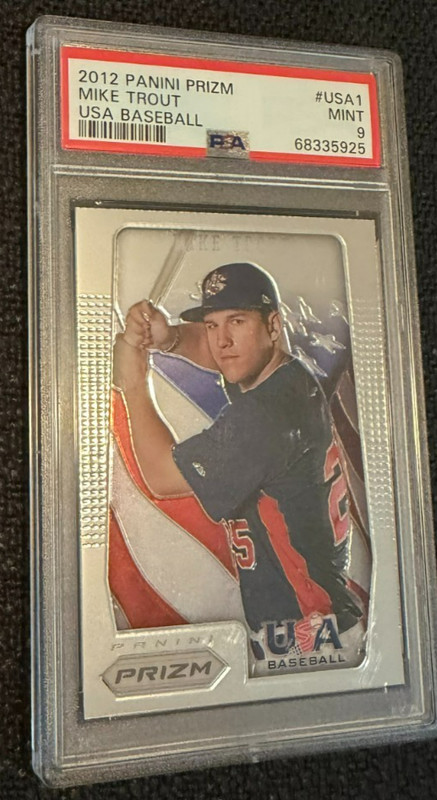 2012 Mike Trout Bowman Platinum #16 Mint PSA 9