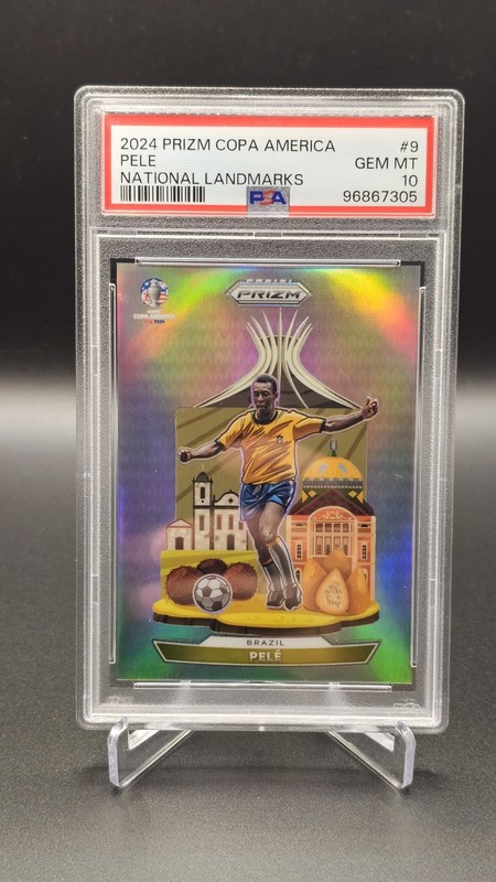 2024 Panini Prizm Copa America National Landmarks #9 Pele PSA 10 GEM MINT