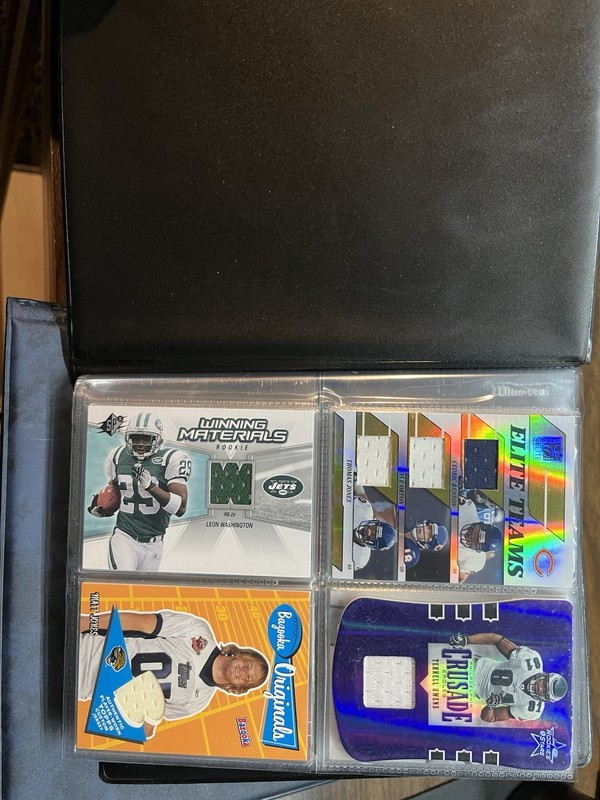 2000 - 2006 Football Card Collection Game Used Jersey Autographs Rookie Cards
