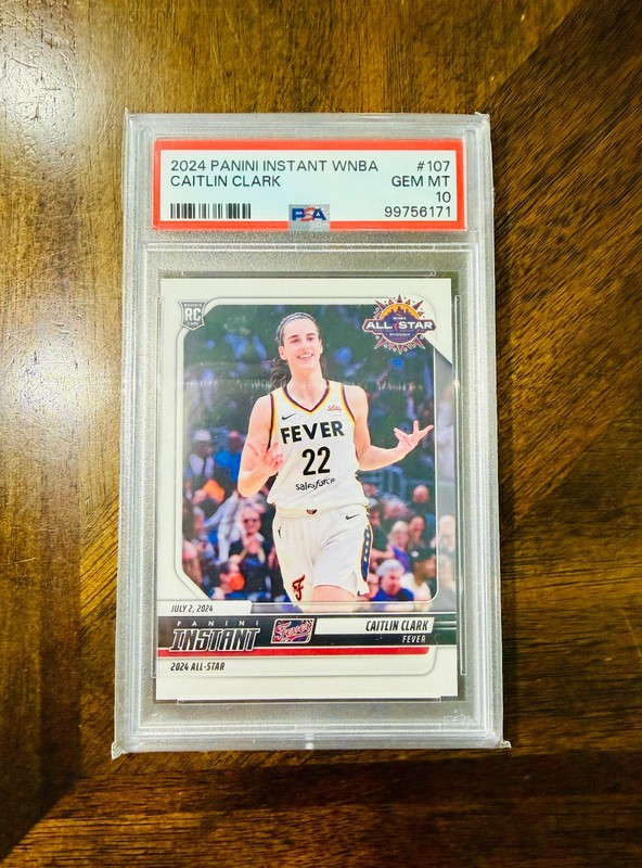 2024 Caitlin Clark RC PSA 10 Numbered #/rookie RARE Rookie GEM WNBA Card #107