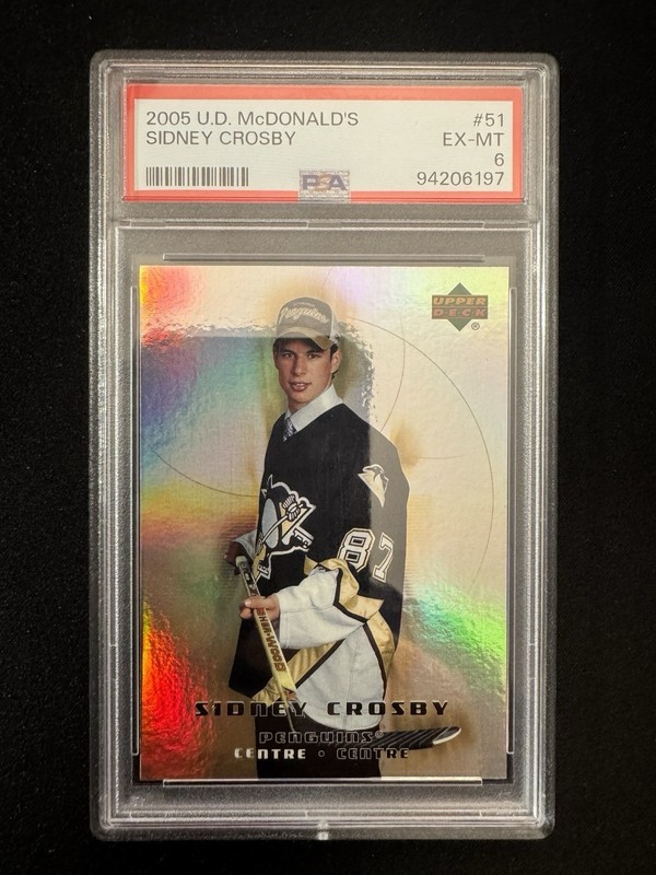 2005 Upper Deck McDonald's #51 Sidney Crosby Rookie RC PSA 6 EX-MT