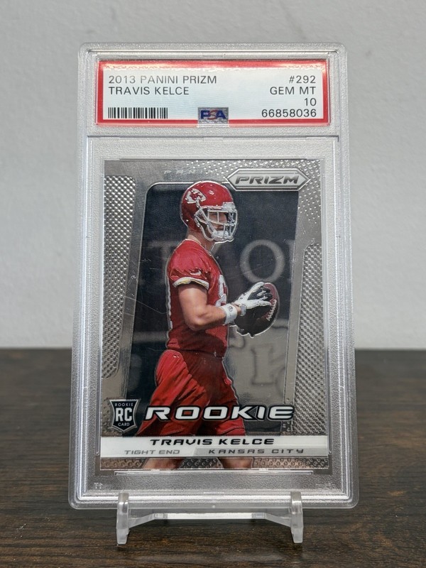 2013 Panini  Prizm Travis Kelce Chiefs Rookie Card #292 PSA 10 HOF 