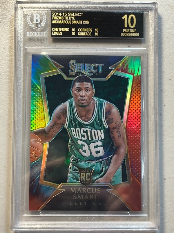 Marcus Smart BGS 10 Black Label 2014 Panini Select /25 Tie Dye Prizm Rookie RC